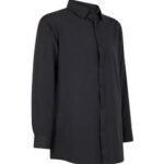 Camisa Oxford Negra Manga Larga